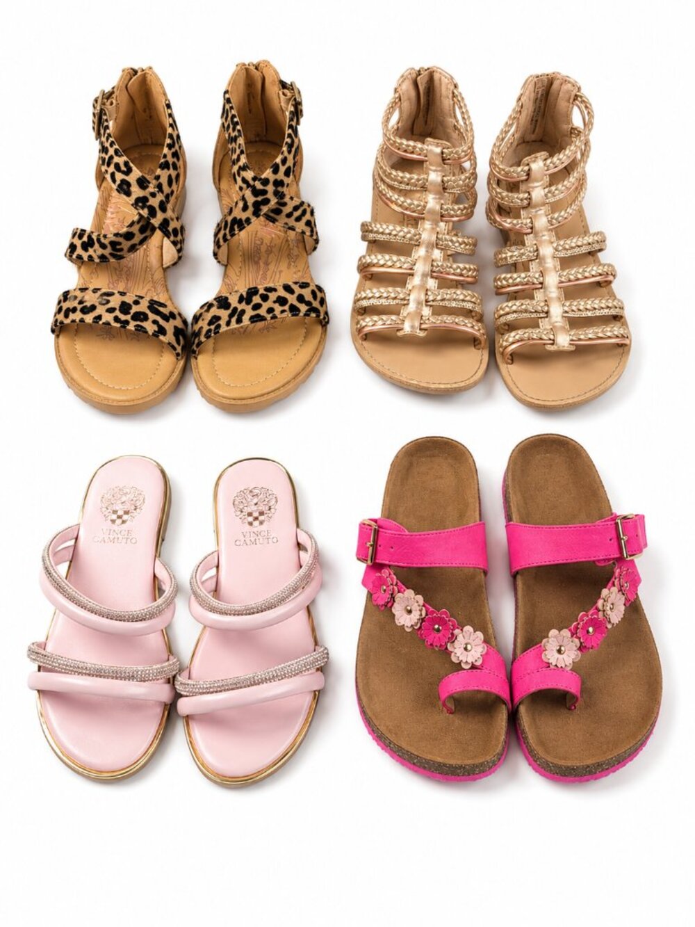 Girls Sandal Bundle Size 3 Blowfish Vince Camuto Rachael Roy White Mountain